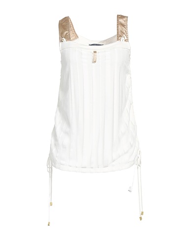 ELISA CAVALETTI by DANIELA DALLAVALLE Top White 95% Viscose, 5% Elastane, Polyester, Polyurethane