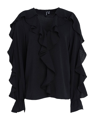 VERO MODA Top Schwarz 100% Polyester
