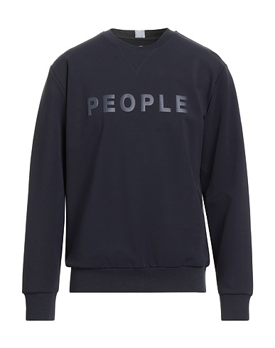 PEOPLE OF SHIBUYA Sweatshirt Navy blue 67% Cotton, 28% Polyamide, 5% Elastane