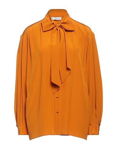 GIVENCHY Shirts & blouses with bow Orange 100% Silk