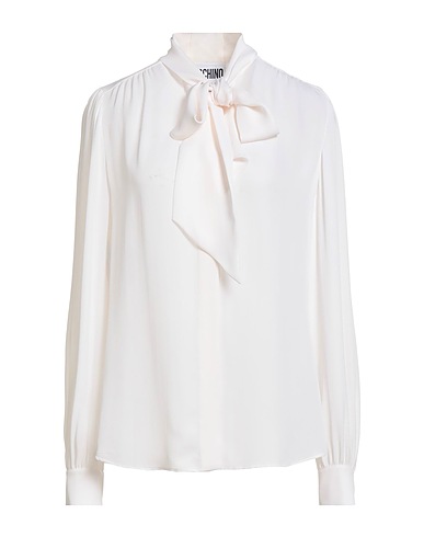 MOSCHINO Shirts & blouses with bow White 100% Silk