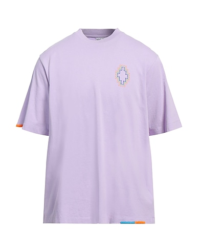 MARCELO BURLON T-shirt Lilac 100% Cotton, Elastane, Polyester
