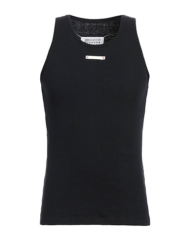 MAISON MARGIELA Tank top Black 100% Cotton