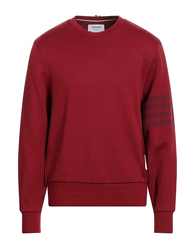 THOM BROWNE Sweatshirt Burgundy 100% Cotton
