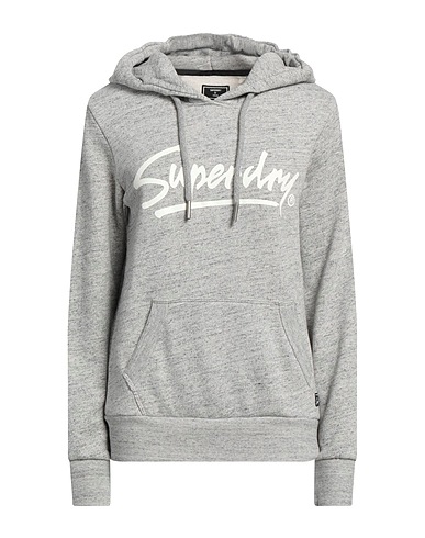 SUPERDRY Hooded track jacket  Grey 56% Cotton, 44% Polyester
