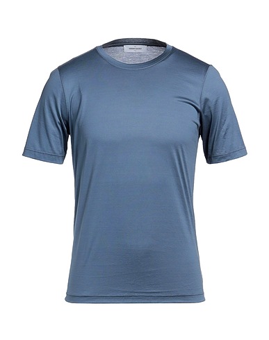 GRAN SASSO Basic T-shirt Pastel blue 100% Cotton