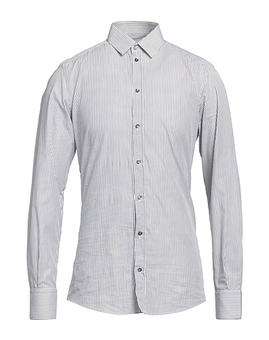 DOLCE&GABBANA Camicia a righe Nero 100% Cotone