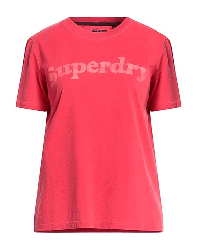 SUPERDRY T-shirt Red 60% Cotton, 40% Polyester