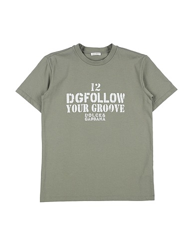 DOLCE&GABBANA T-Shirt Salbeigrün 100% Baumwolle