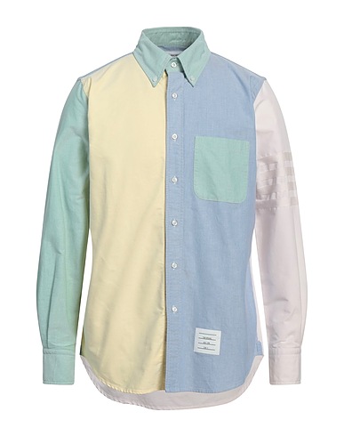 THOM BROWNE Patterned shirt Yellow 100% Supima®