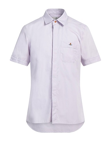 VIVIENNE WESTWOOD Camicia tinta unita Lilla 100% Cotone