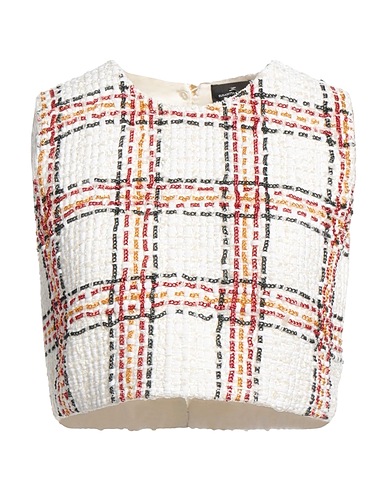 ELISABETTA FRANCHI Top BIANCO 60% Viscose, 40% Polyamide