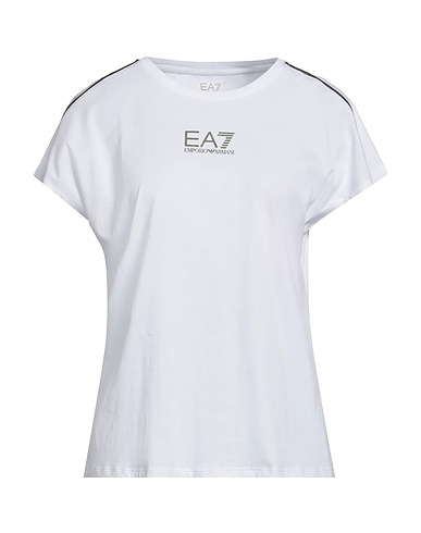 EA7 T-shirt White 100% Cotton