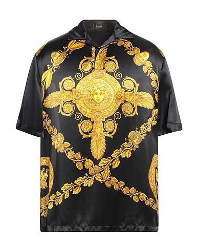 VERSACE Patterned shirt Black 100% Viscose
