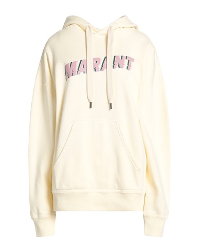 MARANT ÉTOILE Hooded sweatshirt Ivory 88% Cotton, 12% Polyester