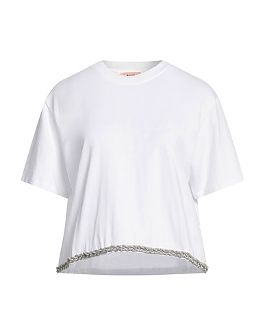 N°21 T-shirt White 100% Cotton, Glass, Silicone