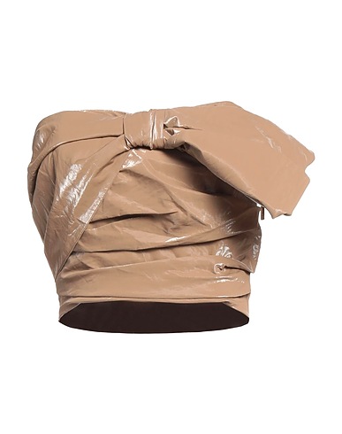 ELISABETTA FRANCHI Top Light brown 69% Viscose, 14% Polyester, 11% Cotton, 6% Metallic fiber