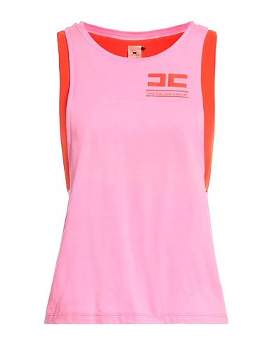 ELISABETTA FRANCHI T-Shirt Rosa 100% Baumwolle, Elastan