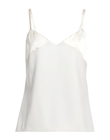 MAX MARA Top Cream 98% Virgin Wool, 2% Elastane, Silk