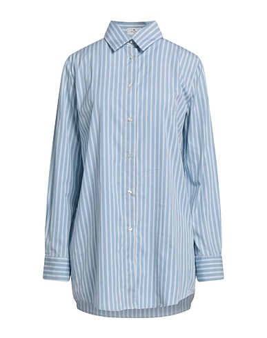 ETRO Striped shirt Light blue 100% Cotton