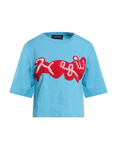 SPORTMAX T-Shirt Azurblau 100% Baumwolle
