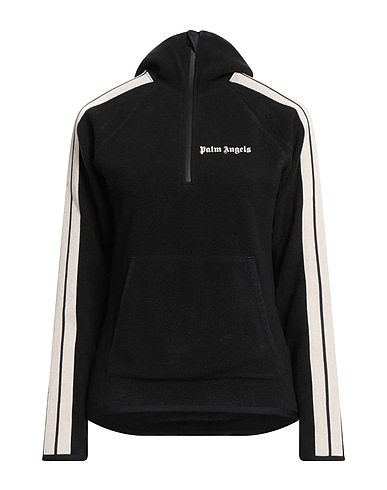 PALM ANGELS Hooded track jacket  Black 100% Polyester
