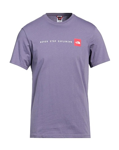 THE NORTH FACE T-shirt Purple 100% Cotton