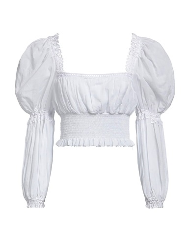 CHARO RUIZ IBIZA Top Bianco 90% Cotone, 10% Poliestere