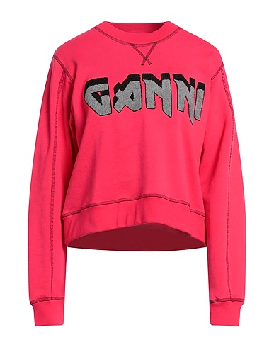 GANNI Sweatshirt Magenta 100% Organic cotton
