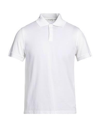 SAINT LAURENT Polo shirt White 100% Cotton