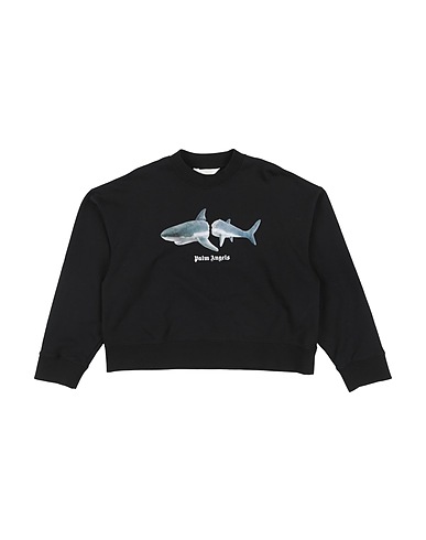 PALM ANGELS Felpa Nero 100% Cotone, Elastan