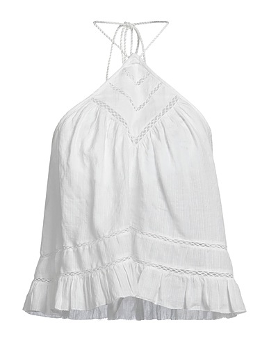 MARANT ÉTOILE Top Weiß 60% Baumwolle, 36% Leinen, 4% Viskose