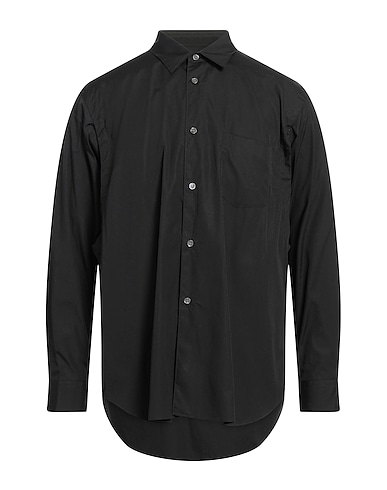 COMME des GARÇONS SHIRT Solid colour shirt Black 100% Cotton