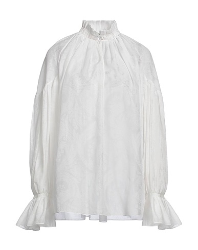ETRO Top White 65% Cotton, 35% Silk
