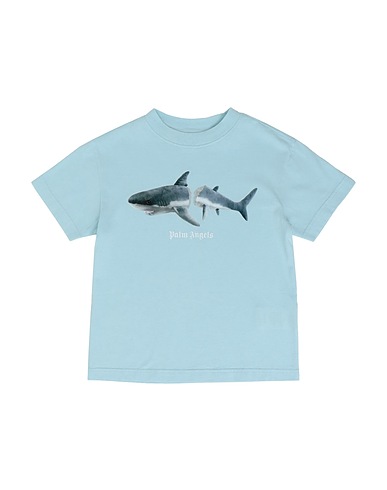 PALM ANGELS T-Shirt Himmelblau 100% Baumwolle
