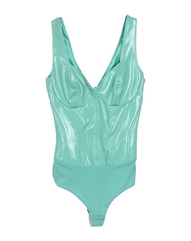 ELISABETTA FRANCHI TOPS Turquoise 92% Polyester, 8% Polyuréthane, Polyuréthane étalé