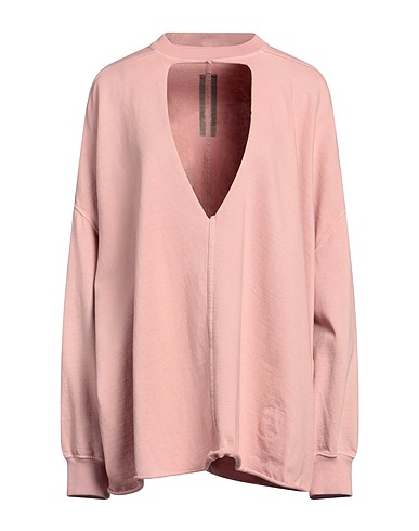 DRKSHDW by RICK OWENS Felpa Rosa antico 100% Cotone