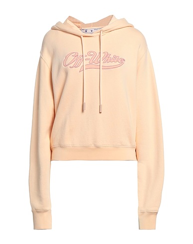 OFF-WHITE™ Hooded sweatshirt Sand 100% Cotton, Elastane, Polyester, Organic cotton