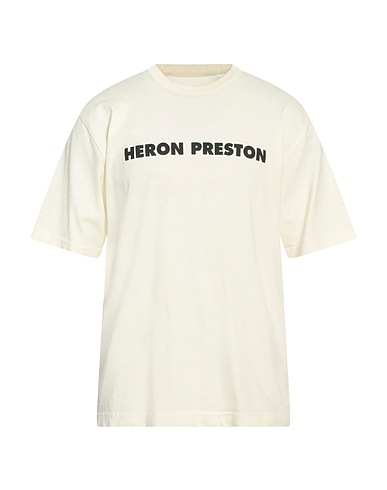 HERON PRESTON T-shirt Ivory 100% Cotton, Polyester