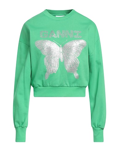 GANNI Sweatshirt Green 100% Organic cotton