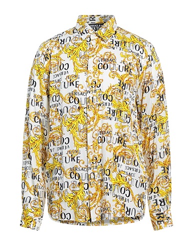 VERSACE JEANS COUTURE Camicia fantasia Bianco 100% Viscosa