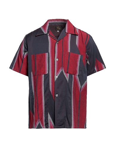 NEEDLES Patterned shirt Red 87% Cotton, 13% Linen