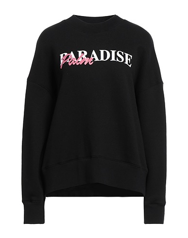 PALM ANGELS Sweatshirt Black 100% Cotton, Elastane, Polyester, Organic cotton