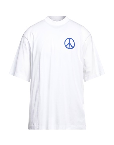 MARCELO BURLON T-shirt Bianco 100% Cotone, Elastan
