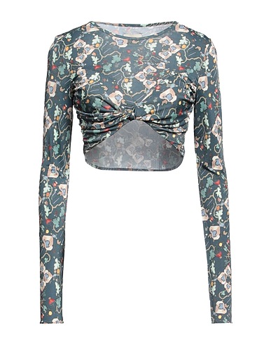 ISABEL MARANT Top Deep teal 80% Viscose, 20% Silk
