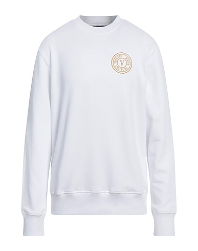 VERSACE JEANS COUTURE Sweatshirt White 100% Cotton, Elastane