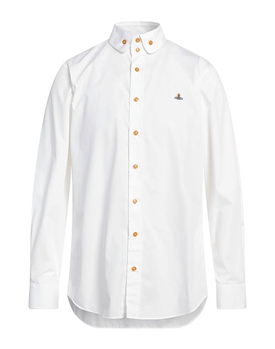 VIVIENNE WESTWOOD Solid colour shirt White 100% Cotton