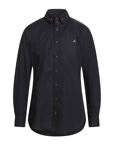 VIVIENNE WESTWOOD Solid color shirt Black 100% Cotton