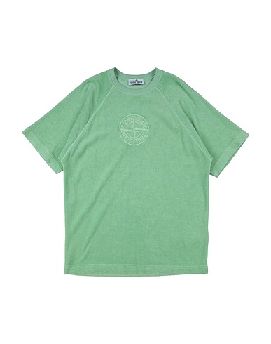 STONE ISLAND JUNIOR Sweatshirt Light green 100% Cotton