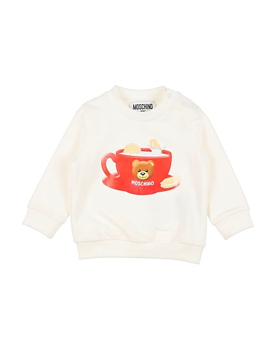 MOSCHINO BABY Sweatshirt White 95% Cotton, 5% Elastane